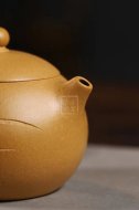 《西施》宜興高級工藝美術師手工紫砂壺西施泡茶壺茶具黃金段泥
