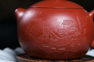 《西施壺》宜興助理工藝美術師手工紫砂壺大紅袍料茶壺西施茶具