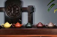 《五色土》綠泥，朱泥，紫泥，青灰泥，段泥純手工宜興紫砂壺茶具水平茶壺