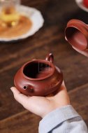 《玉扁》宜興紫砂壺實(shí)力派名家手工紅皮龍泡茶壺茶具