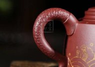 《魚躍龍門》宜興紫砂壺高級工藝美術師手工禮品茶具底槽青