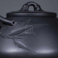 《石瓢提梁》宜興紫砂壺工藝美術師手工小容量功夫茶壺紫泥還原燒石瓢提梁