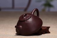 《子冶石瓢》紫砂壺宜興實力派名家手工泡茶壺石瓢茶具紫泥茶壺