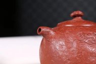 《魚化龍供春》宜興紫砂壺高級工藝美術(shù)師手工茶壺茶具大紅袍供春