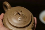 《仿古如意》宜興紫砂壺助理工藝美術(shù)師手工頂級蟹殼青茶壺泡茶具仿古如意