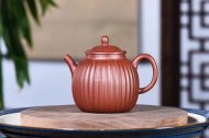 《高菱花》宜興紫砂壺壺老師底槽青工藝美術師手工菱花茶壺