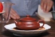 《玉扁》宜興紫砂壺實(shí)力派名家手工紅皮龍泡茶壺茶具