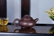 《矮石瓢》純手工石瓢紫砂壺高級(jí)工藝美術(shù)師全手工宜興紅砂紫泥茶壺花器