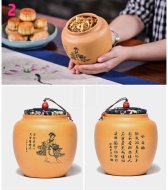 《四大美女茶葉罐》宜興紫砂壺手工紫泥，段泥，紅清水泥，天青泥茶壺具