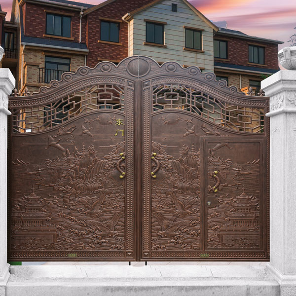 別墅裝修怎么能少了一款軍強(qiáng)庭院門